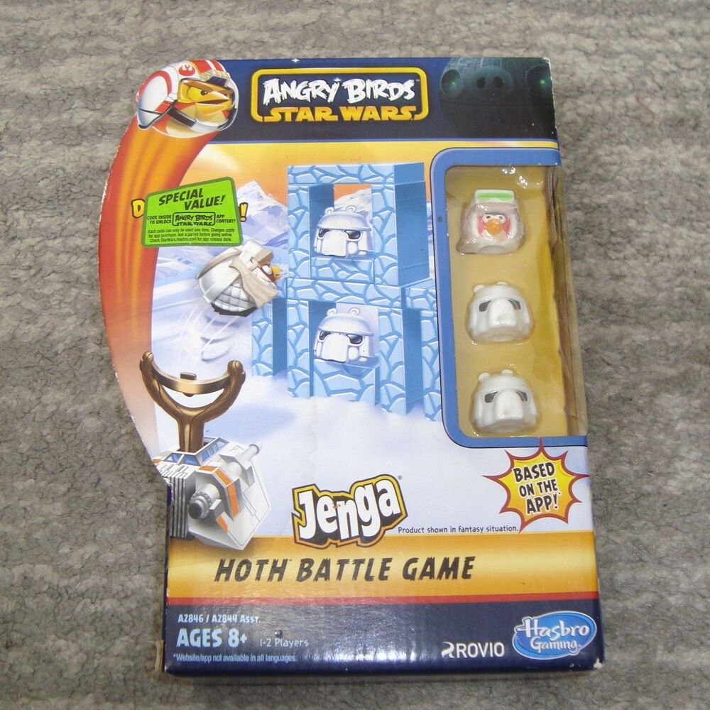 SEALED Angry Birds Star Wars Jenga Hoth Battle Game Hasbro Gaming Rovio NEW